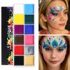 Face Body Paint Palette Professional Flash Non Toxic Safety Tattoos Paint Party Decoration Artist Fancy Makeup Set