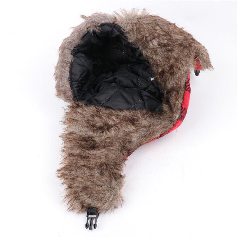 Cycling Warm Winter Pilot Caps Ushanka Russian Trapper Fur Ear Muff Hats Men Hats Earflap Caps Korean Beanies Hats