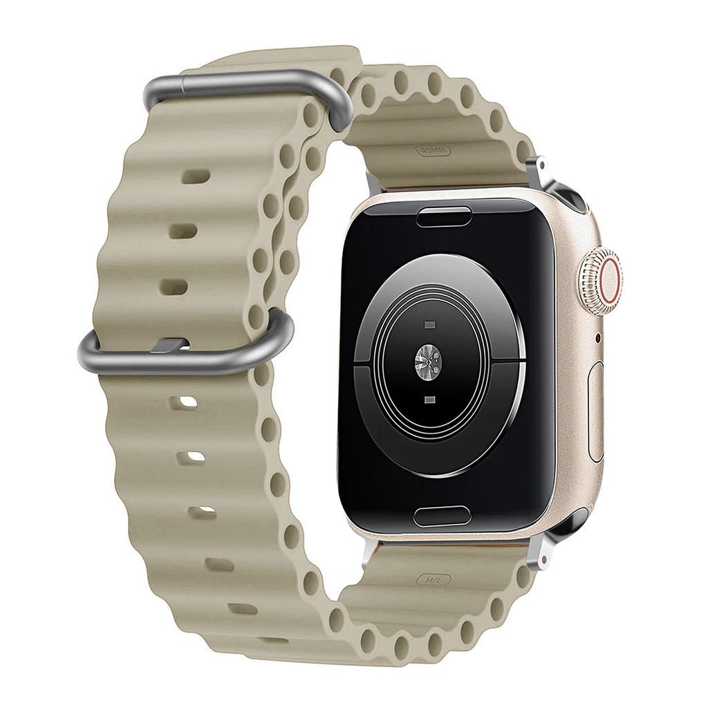 Silicone Ocean Strap for Apple Watch Band Ultra 3 49MM Series 11 10 SE3 Iwatch 42MM 46 44 45 38 40 41mm Correas 44MM 45mm Bands