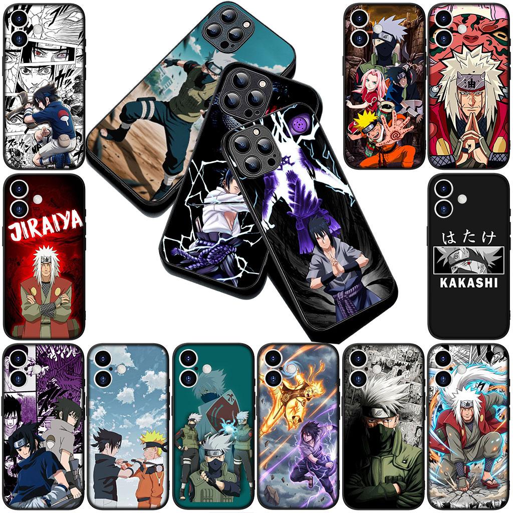 Cover for Samsung Galaxy S22 S21 S20 FE Ultra Plus A07 A17 A15 A16 A25 A57 A37 Soft Case Jiraiya Kakashi Narutos Uchiha Sasuke