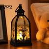 Halloween Decorations Candle Lantern, Decorative Spooky Witch Skeleton Pumpkin Tabletop Decoration Light for Haunted House, Front Porch, Gothic