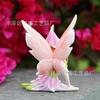 Resin Fairy Garden Statue Sitting Flower Fairy Figurine Outdoor Yard Patio Decoration Miniature Landscape Ornament Sculpture