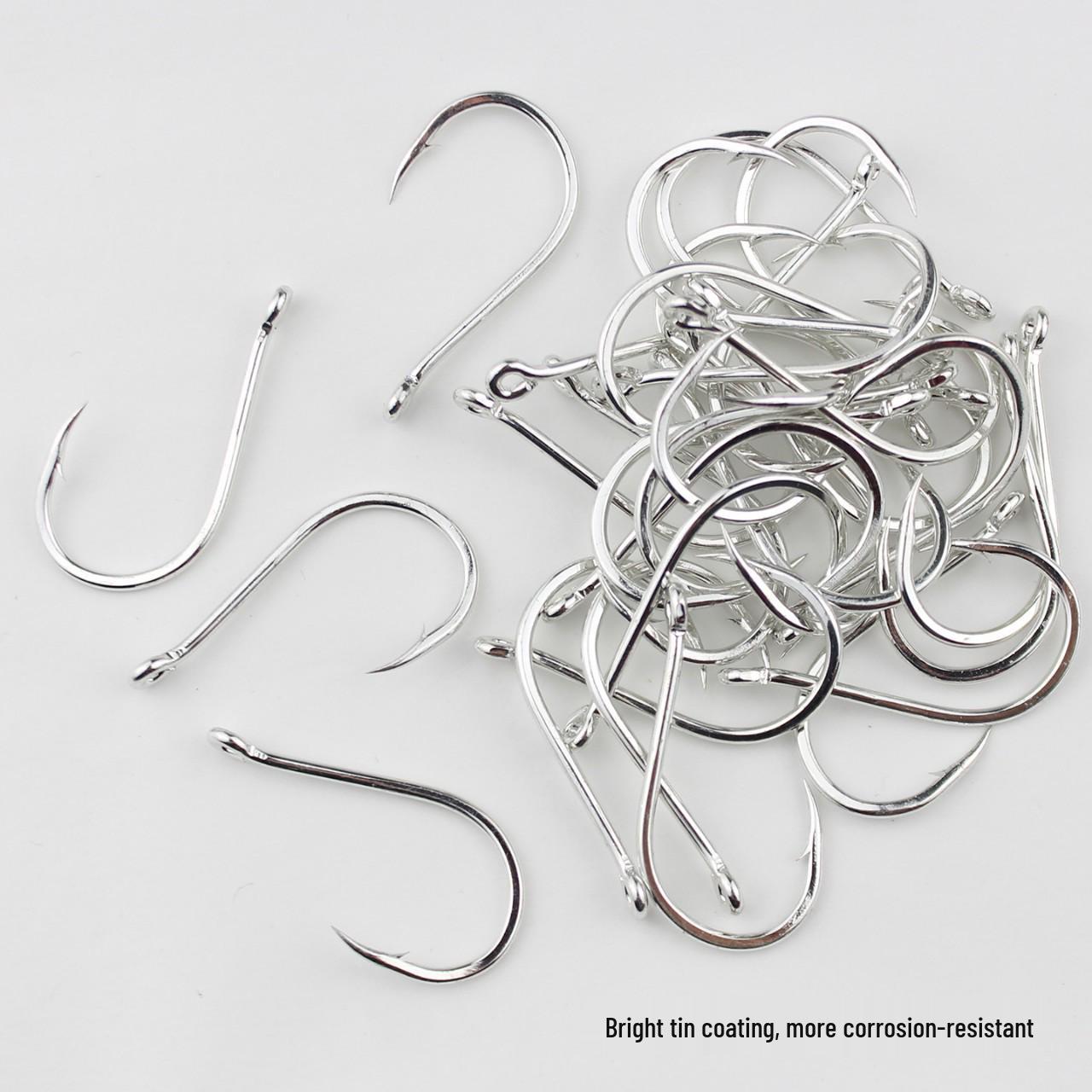 Стальная трубка «Клык призрака» с крючками-петлями для скалистой рыбалки: Помфрет, Морской лещ, Окунь 1#