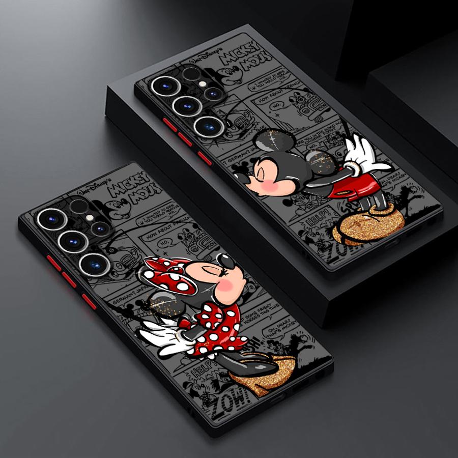 Mickey Minnie Maus Handyhülle Case für Samsung Galaxy S26 S25 Ultra S24 Plus S23 FE S22 S21 Note 20 10+ S20