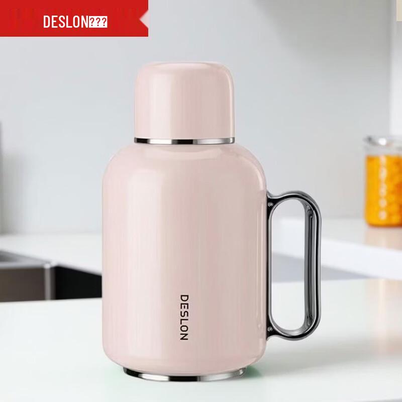 DESLON Insulated Tea Infuser Pot with Mechanical Temperature Display