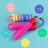 2 Pcs Jump Rope for Kids Adjustable Rainbow Jumping Rope with Wooden Handle for Outdoor Fun Sport