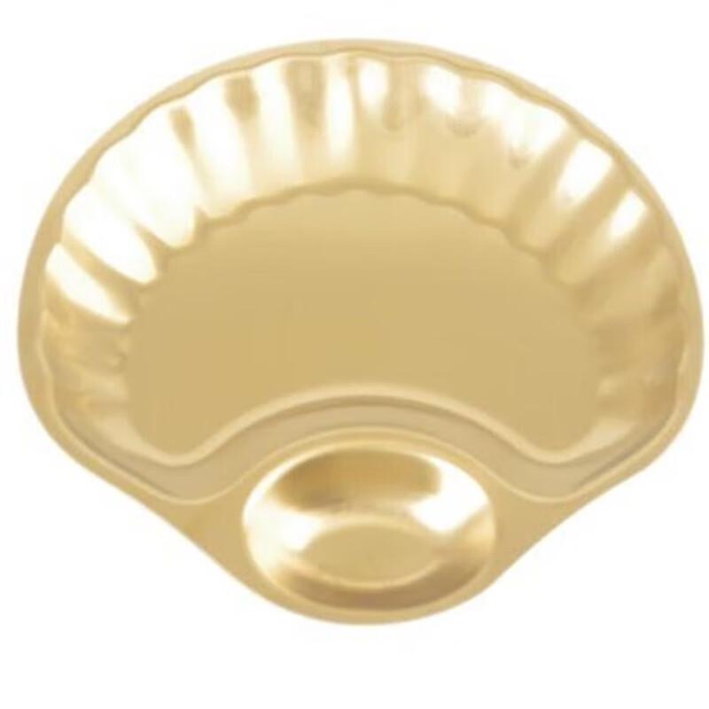

Korean Style Stainless Steel Divided Shell Snack Plate