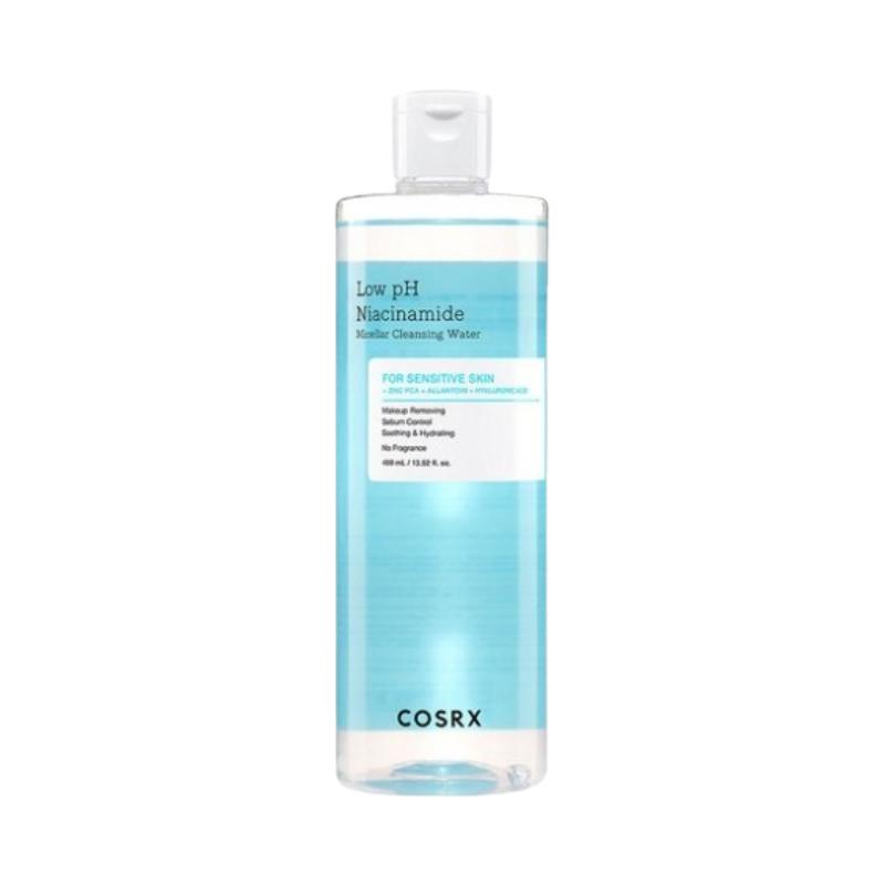 COSRX Low pH Niacinamide Micellar Cleansing Water 400ml – Mild Daily Makeup Remover, Micellar Water for Sensitive & Oily Skin, Pore & Sebum Care