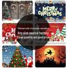 Custom Cross-Border Halloween & Christmas Party Banner Backdrop Decorations