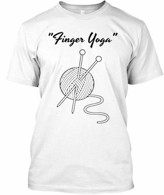 

Knitting Knit Finger Yoga finger Yoga T shirt Made in the USA Size S to 5XL 3XL