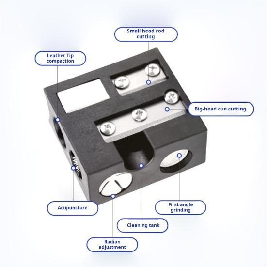 Snooker Køspiss Reparasjonsverktøy Multifunksjonelt Biljard Køspiss Skraper Former Poleringsverktøy Lufterverktøy Profesjonelt Biljardtilbehør