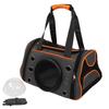 Pet Carrier Breathable Portable Cat Bag with One Transparent Window Pad Shoulder Strap50x27x29cm /