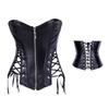 New Pu Leather Jacket Punk Style Strapless Tube Top Vest Women's Waist Shaping Garment
