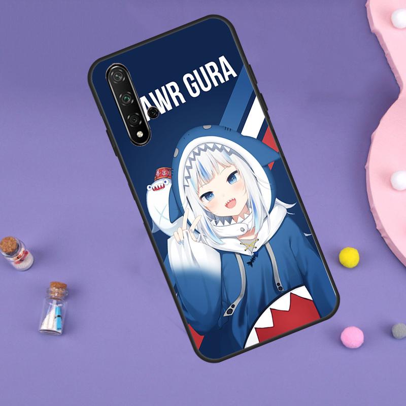 Gawr Gura Hololive Girl For Huawei Nova 5T 9 10 SE 7i 8i 11i 12i Y60 Y61 Y70 Y72 Y73 Y90 Y91 P20 P40 P30 Lite Case