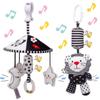 Smiim Car Baby Baby Shower Birthday Ages 2 Stroller, Merry-go-round, Bed, Seat, Car, Toy, Rattle, Toy, Gift, Gift, 0, 1, (Merry-go-round + Lion)