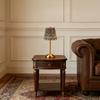 Fabric Shade Pleated Desk Lamp Metal Base LED Night Light Modern Design Touch Bedside Lamp  Bar