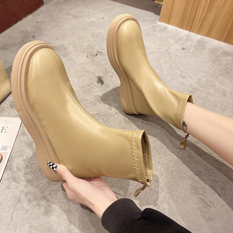 Star Bys clown shoes new popular small short boots thick-soled heightening boots rain boots women's shoes waterproof women