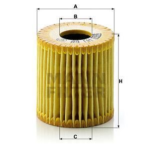 MANN FILTER Filtre à Huile HU68X