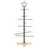 Metal Christmas Tree Black 89 cm Powder Coated Steel