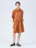 Beams Heart Mesh One Size Women's S/S Shirt, Camel,