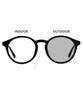 [Zoff] [WEB Exclusive] Boston-style Photochromic Sunglasses (Black)  Lens Color Changes, Lightweight, UV Protection, Unisex, Stylish, Driving