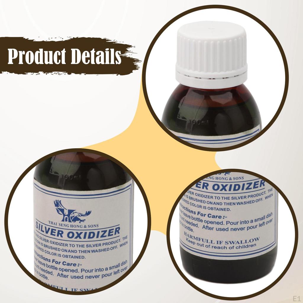 Silver Solution 100 Ml Retro Design Jewelry Making Blackening Vintage