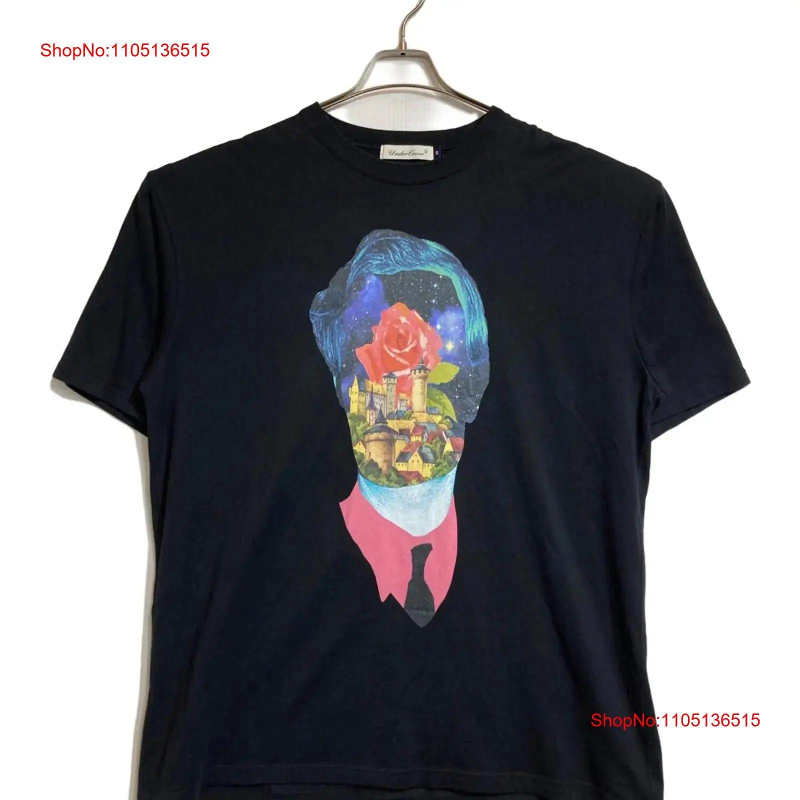 

UNDERCOVER ROSE FACE TEE Size 5 Black Men UC2C3803 vintage Washed homme Stylish Top For Everyday Wear fashion Breathable 5XL різнокольоровий