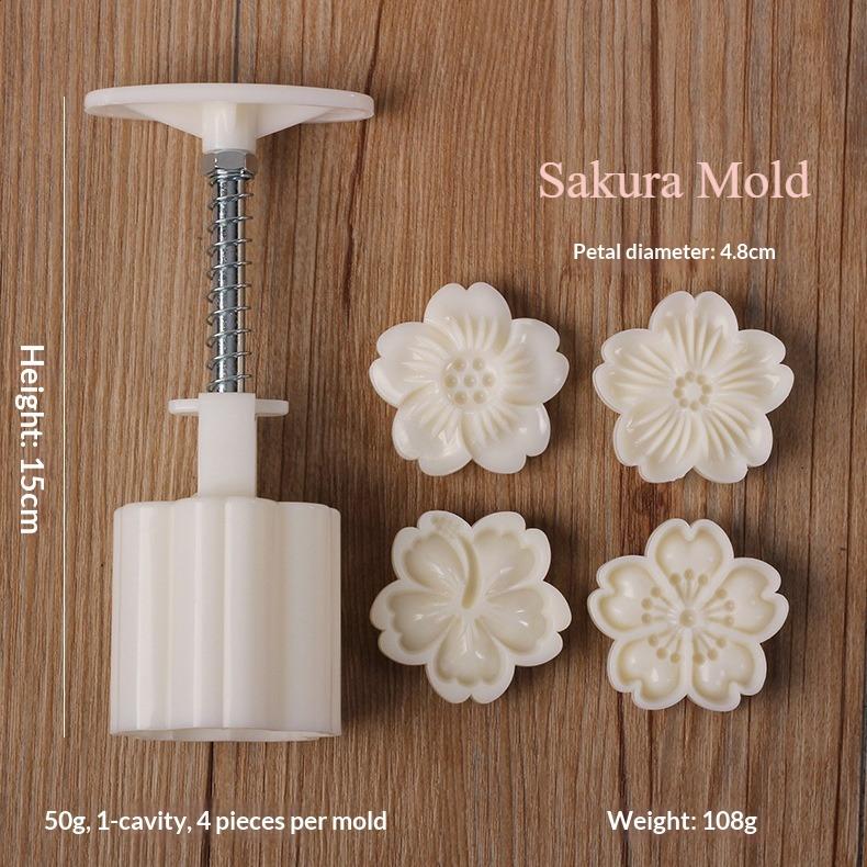 

4/6/8 Mooncake Dim Dim DIY Set 50g Embossing Design Mid-Autumn Festival Biscuit Dessert Tool Kitchen Baking Tools