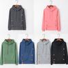 Womens Soft And Comfortable Long Sleeve Hooded Hoodies With Pure Color Sport Coat