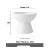 High-Legged Ceramic Cat Bowl for Neck Protection and Anti-Black Chin