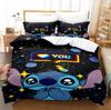 Copripiumino Cartoon Anime Matrimoniale King Size Set Biancheria da Letto Stampa Carina 3 Pezzi Biancheria da Letto Comoda per Bambini Contiene 2 Federe