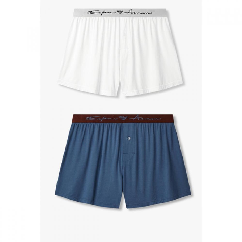 Emporio Armani Мужской набор из вискозы с вышитым логотипом Трусы 0815112088 0815112090 M(100)