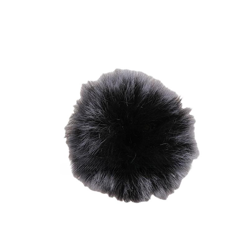 

New Wireless Collar Clip Microphone Windproof Outdoor Lapel Mic Furry Windscreen Muff For K1,K9 Lavalier Mic Windproof Cover сірий колір