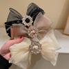 Shiny Rhinestones Bow Hair Accessories Hairpin Crystal Hair Clip for Girls Headdress
