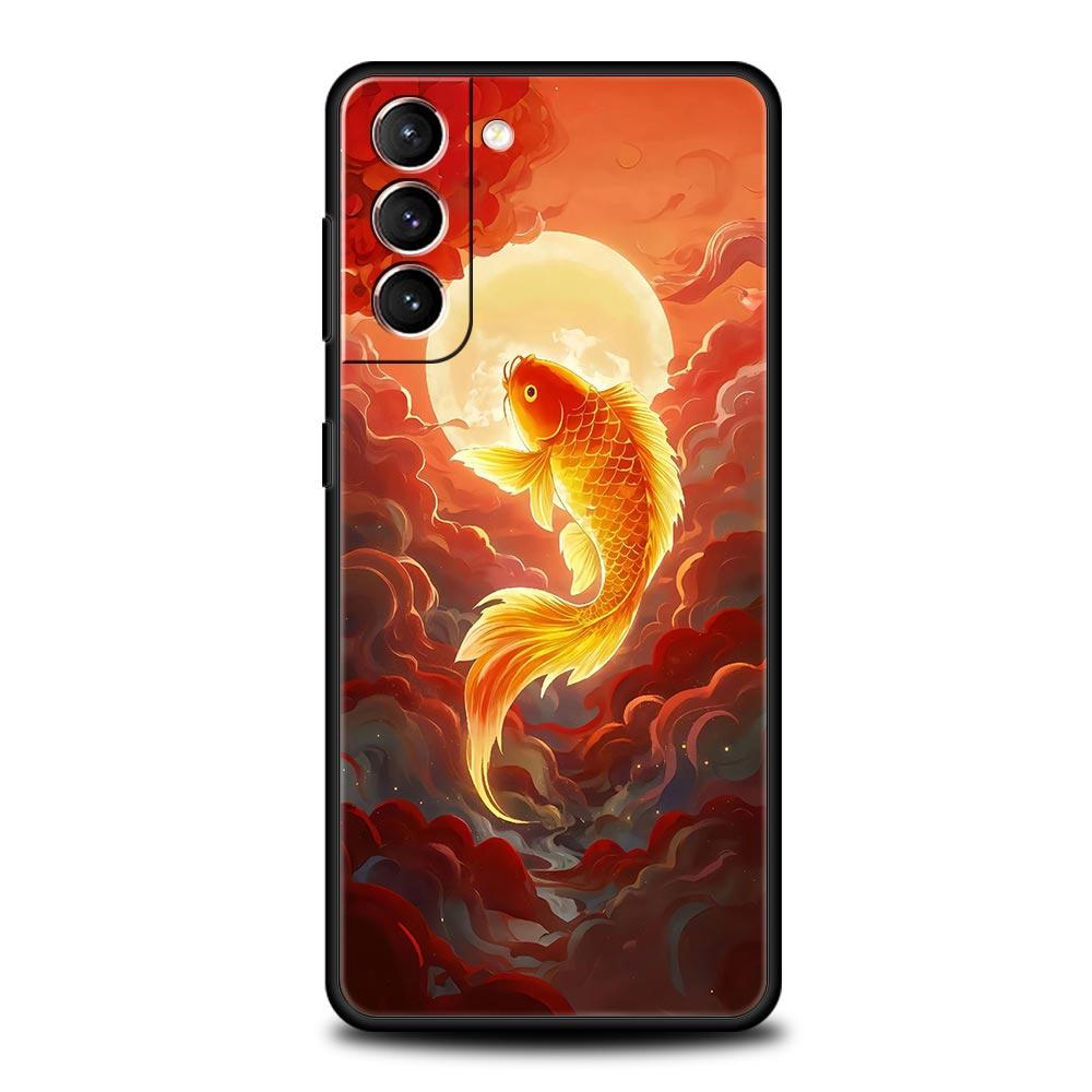 

Goldfish Swimming Phone Case for Samsung Galaxy S26 S25 S24 S23 S22 S20 S21 FE Ultra S25 Edge Plus 5G Soft TPU Cover Fundas Bags S21 FE 5G