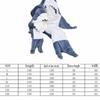 Herbst- und Winter-Flanell-Hai-Pyjama Cartoon Erwachsene COS Einteiliger Schlafsack Niedlich und Skurril Warmer Schlafsack Faule Decke Gemütlicher flauschiger Schlaf