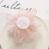 Pink Color Organza Flower Fabric Flower Clothing Accessories Wedding Dress Accessories  Wedding