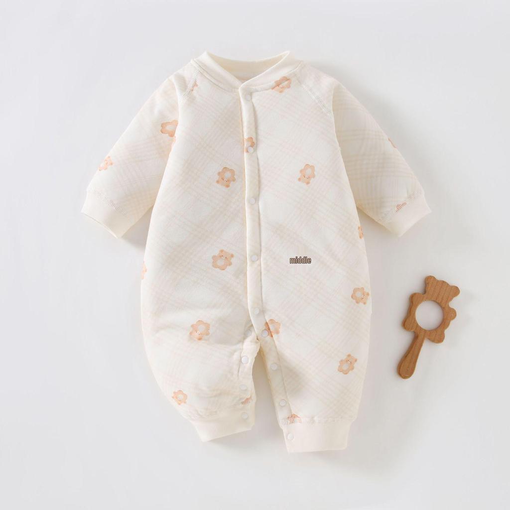 40g Thin Cotton Toddler Jumpsuit: Universal Warm Casual Romper for Infants, Boys and Girls, Autumn/Winter
