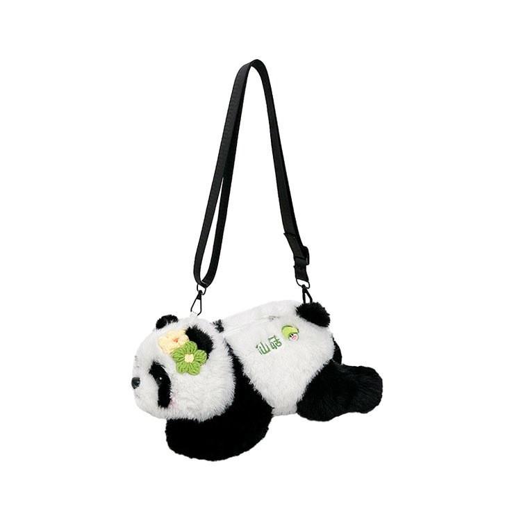 

Panda Animal Fluffy Shape Plush Single Shoulder Crossbody Bag Fashion Gifts Fairy Mushroom