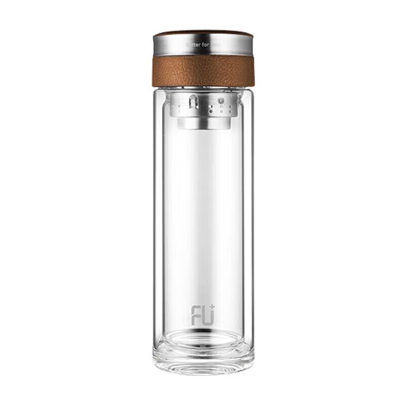 FUGUANG Tea Infuser Double-Layer Glass Mug