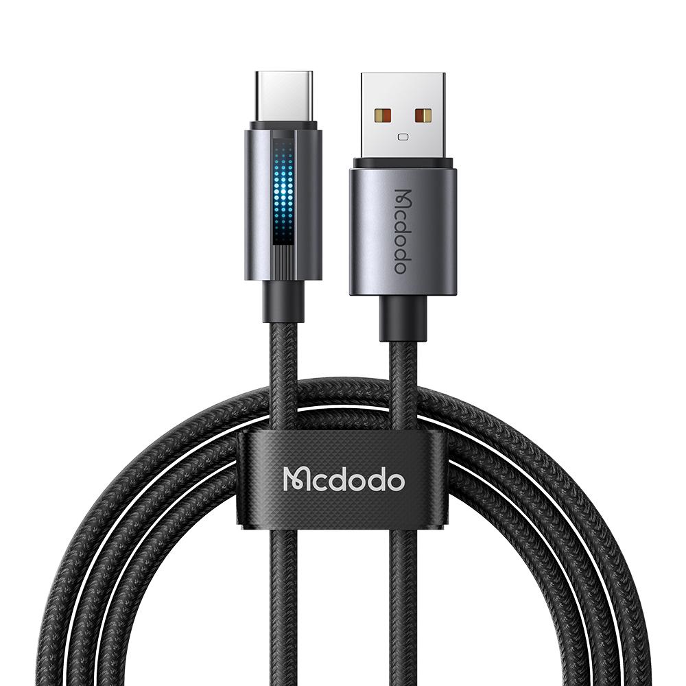 

MCDODO CA-5180 1,2 м USB-A на Type-C 6A 100 Вт Зарядный кабель для передачи данных с дышащим светом A
