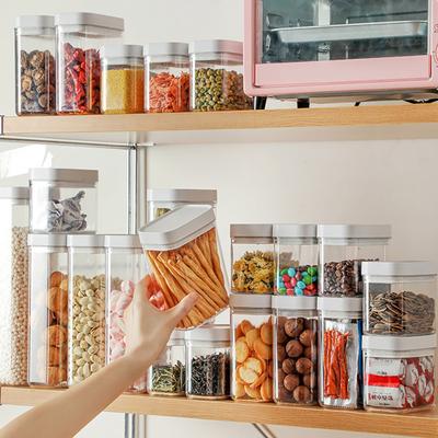 400/700/1200/1600 ml transparente Vorratsdose für Lebensmittel, gute Abdichtung, langlebig, lebensmittelecht, leicht zu reinigen, praktische Küchenbehälter