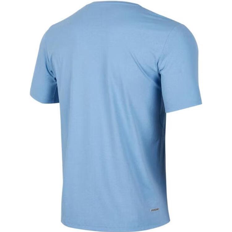 Skechers Round Neck Breathable Moisture-Wicking Quick-Dry Short Sleeve T-Shirt Men Tops Temptation-Blue P224M027-00MU