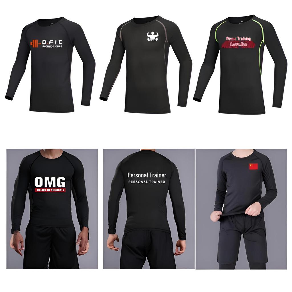 Men's Quick-Dry Compression Sports Tee - Short Sleeve Round Neck for Running, Basketball, Football