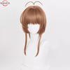 Anime Cosplay Wig Sakura Kinomoto Cosplay Wig 46cm Short Women Girl Cosply Wig Heat Resistant Synthetic Hair