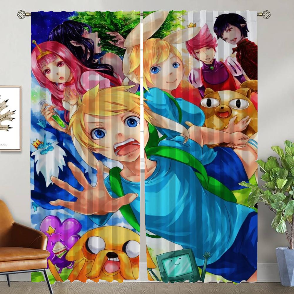 Zasłona Okienna do Pokoju 2 Panele Pora na Przygodę Nowoczesne Zasłony do Salonu 2 Sztuki Dekoracja Halloween Przepierzenie Kuchnia Dom