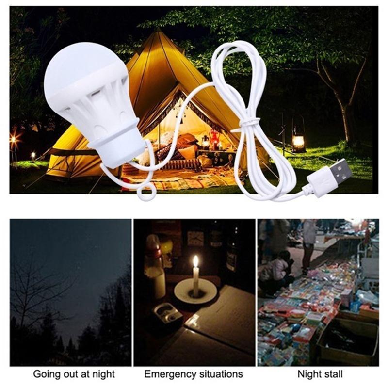 1 x USB Bulb Light For Reading,Night Riding, Camping, Fishing,Tent Light