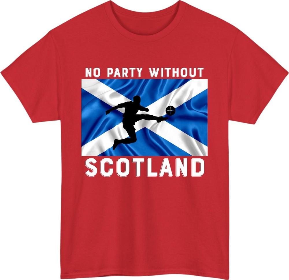 Scotland Football Sport TShirt No Party Without Unisex Scottish Flag Tee Gift S