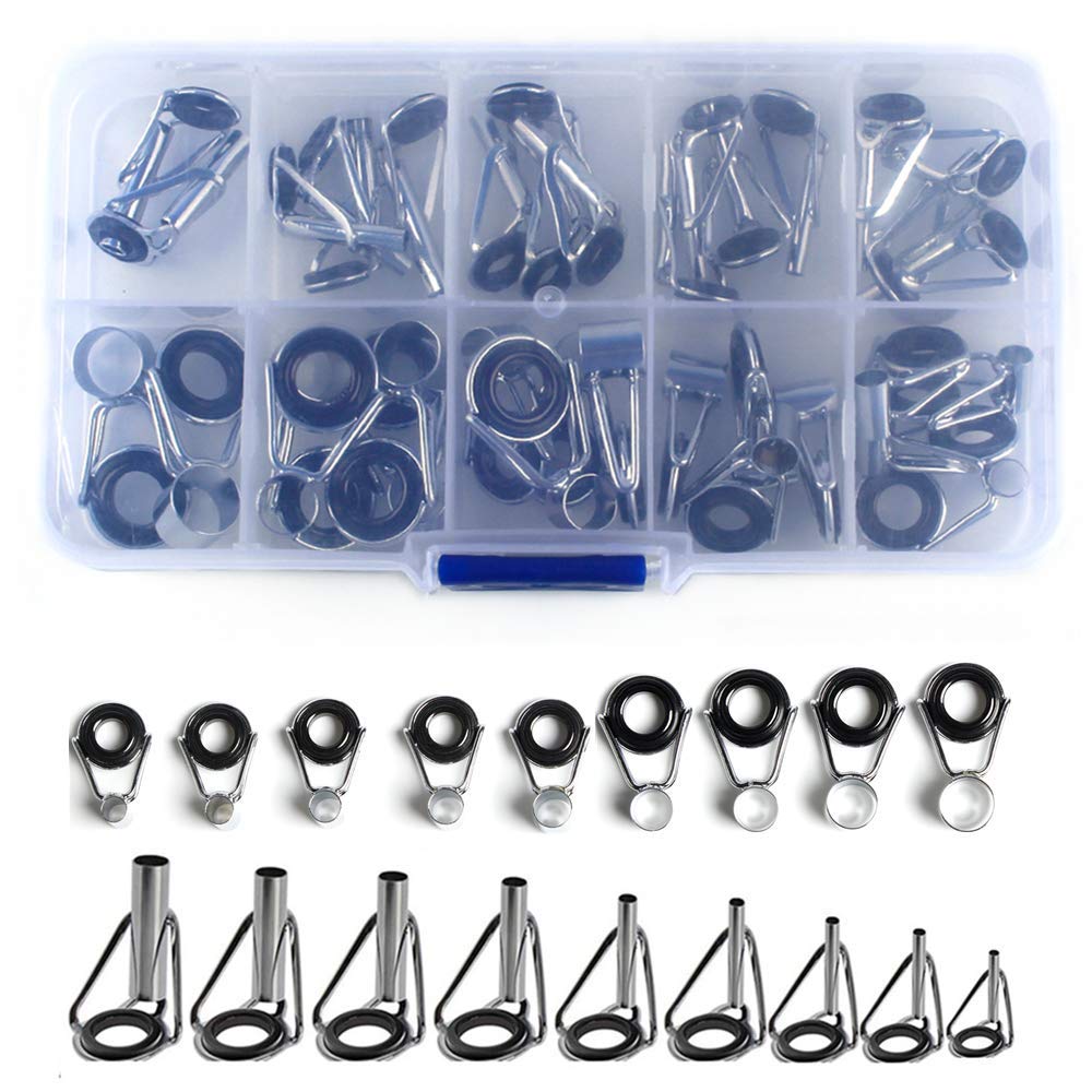 LNJLQW 36 Piece Set Fishing Rod Top Guide Rod Guide