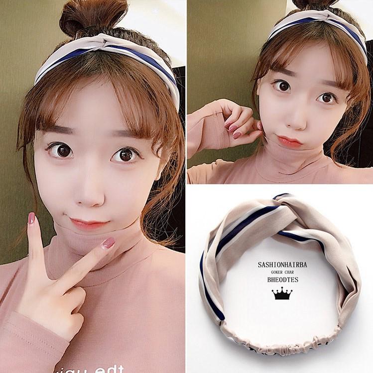 Korean Spring-Summer Elastic Chiffon Silk Headband for Women – Hair Accessories, Sports & Face Washing